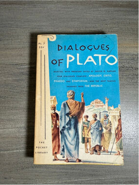 vintage 1955 paperback edition of Dialogues of Plato published by Pocket Books